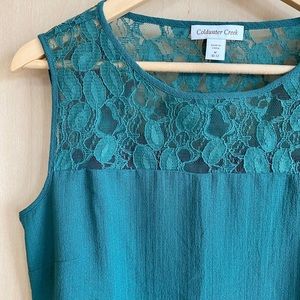 Coldwater Creek Green Tank Top Size M